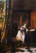 VERMEER VAN DELFT, Jan The Allegory of the Faith wet oil painting on canvas